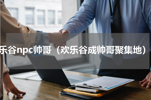 欢乐谷npc帅哥（欢乐谷成帅哥聚集地）