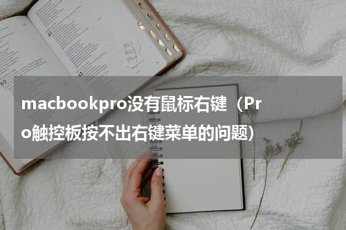 macbookpro没有鼠标右键（Pro触控板按不出右键菜单的问题）