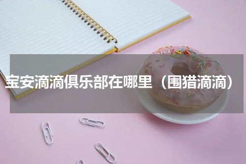 宝安滴滴俱乐部在哪里（围猎滴滴）