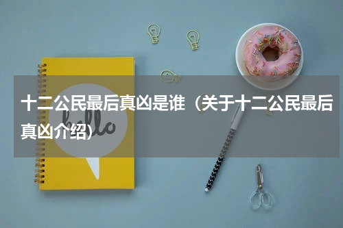 十二公民最后真凶是谁（关于十二公民最后真凶介绍）
