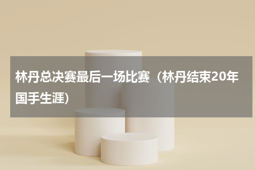 林丹总决赛最后一场比赛（林丹结束20年国手生涯）