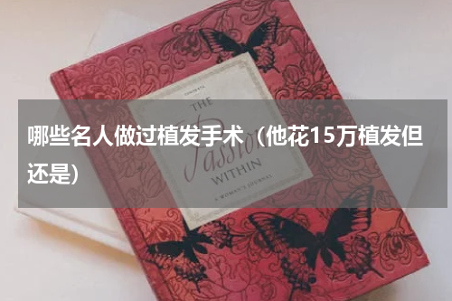 哪些名人做过植发手术（他花15万植发但还是）