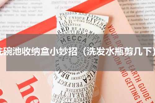 洗碗池收纳盒小妙招（洗发水瓶剪几下）