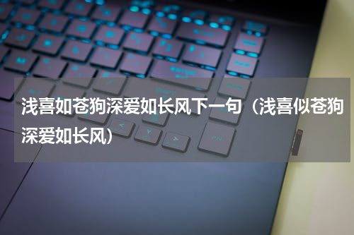 浅喜如苍狗深爱如长风下一句（浅喜似苍狗深爱如长风）