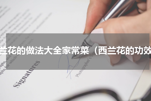 西兰花的做法大全家常菜（西兰花的功效）