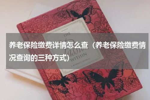 养老保险缴费详情怎么查（养老保险缴费情况查询的三种方式）