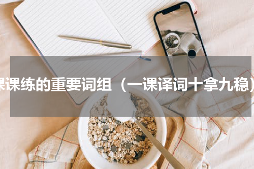 课课练的重要词组（一课译词十拿九稳）