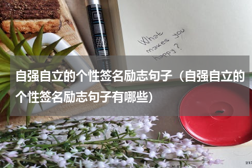 自强自立的个性签名励志句子（自强自立的个性签名励志句子有哪些）