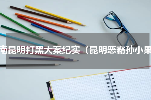 云南昆明打黑大案纪实（昆明恶霸孙小果）
