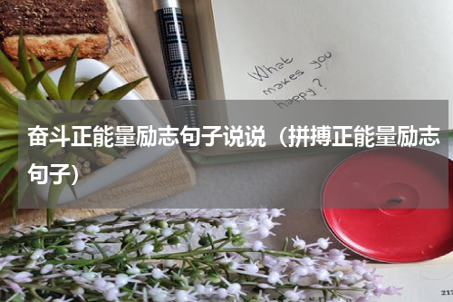 奋斗正能量励志句子说说（拼搏正能量励志句子）