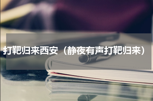 打靶归来西安（静夜有声打靶归来）
