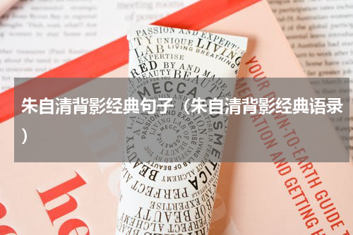 朱自清背影经典句子（朱自清背影经典语录）