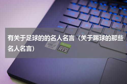 有关于足球的的名人名言（关于踢球的那些名人名言）
