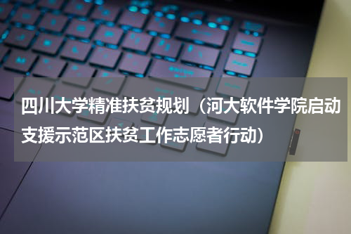 四川大学精准扶贫规划（河大软件学院启动支援示范区扶贫工作志愿者行动）
