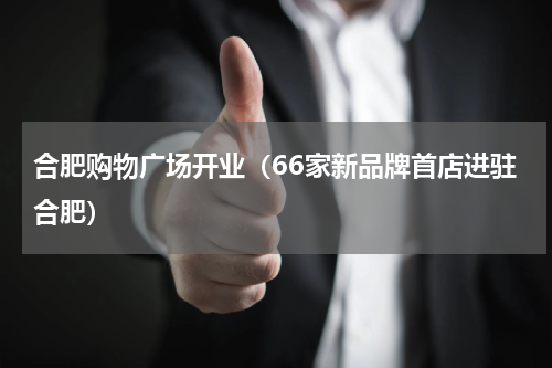 合肥购物广场开业（66家新品牌首店进驻合肥）