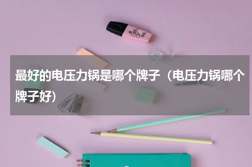 最好的电压力锅是哪个牌子（电压力锅哪个牌子好）
