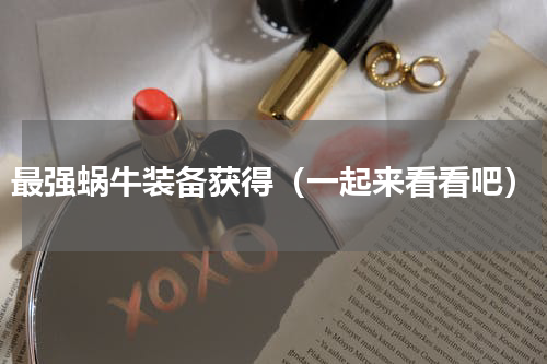 最强蜗牛装备获得（一起来看看吧）
