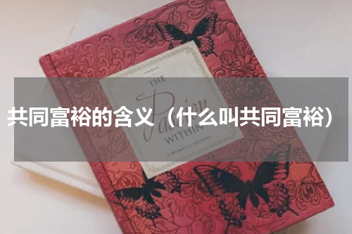 共同富裕的含义（什么叫共同富裕）