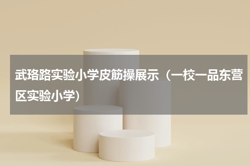 武珞路实验小学皮筋操展示（一校一品东营区实验小学）