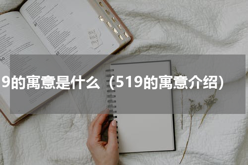 519的寓意是什么（519的寓意介绍）