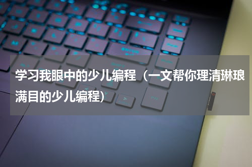 学习我眼中的少儿编程（一文帮你理清琳琅满目的少儿编程）