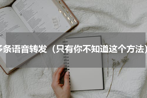 多条语音转发（只有你不知道这个方法）