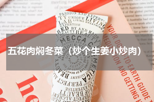 五花肉焖冬菜（炒个生姜小炒肉）