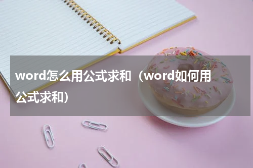 word怎么用公式求和（word如何用公式求和）
