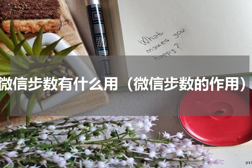 微信步数有什么用（微信步数的作用）