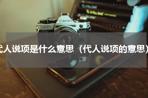 代人说项是什么意思（代人说项的意思）