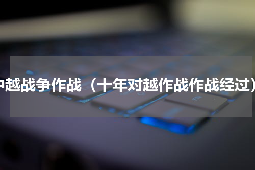 中越战争作战（十年对越作战作战经过）