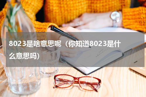 8023是啥意思呢（你知道8023是什么意思吗）