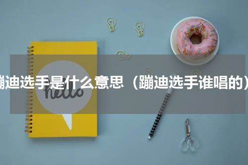 蹦迪选手是什么意思（蹦迪选手谁唱的）
