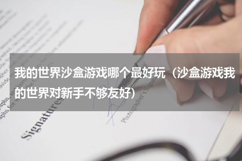我的世界沙盒游戏哪个最好玩（沙盒游戏我的世界对新手不够友好）