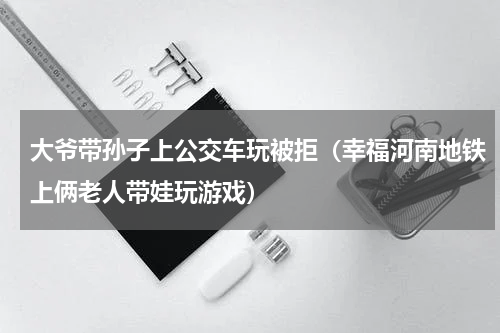 大爷带孙子上公交车玩被拒（幸福河南地铁上俩老人带娃玩游戏）