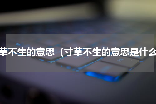寸草不生的意思（寸草不生的意思是什么）