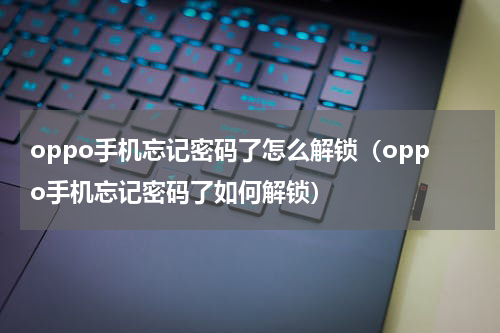 oppo手机忘记密码了怎么解锁（oppo手机忘记密码了如何解锁）