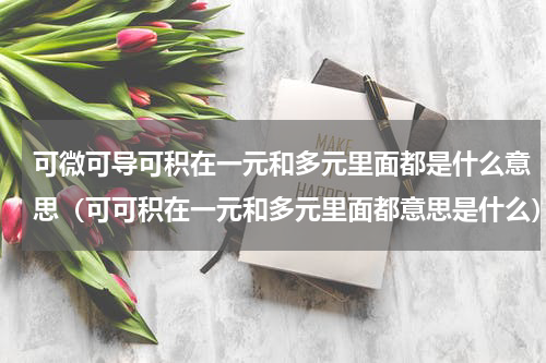 可微可导可积在一元和多元里面都是什么意思（可可积在一元和多元里面都意思是什么）
