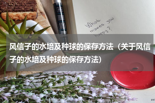 风信子的水培及种球的保存方法（关于风信子的水培及种球的保存方法）