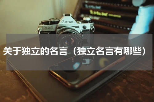 关于独立的名言（独立名言有哪些）