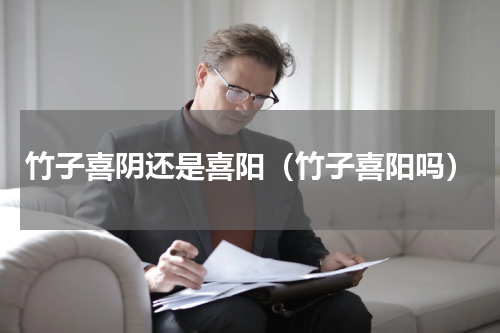 竹子喜阴还是喜阳（竹子喜阳吗）