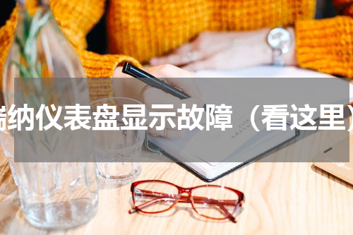瑞纳仪表盘显示故障（看这里）