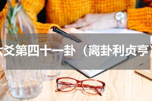 六爻第四十一卦（离卦利贞亨）