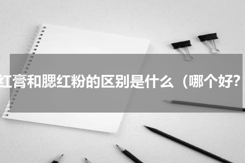 腮红膏和腮红粉的区别是什么（哪个好？）
