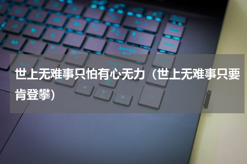 世上无难事只怕有心无力（世上无难事只要肯登攀）