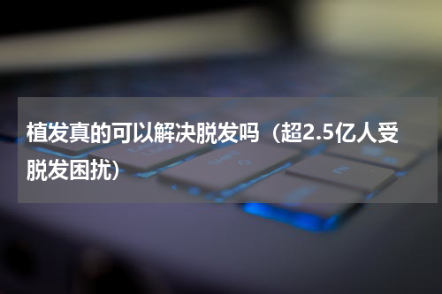 植发真的可以解决脱发吗（超2.5亿人受脱发困扰）