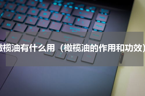 橄榄油有什么用（橄榄油的作用和功效）