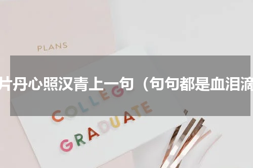 一片丹心照汉青上一句（句句都是血泪滴）