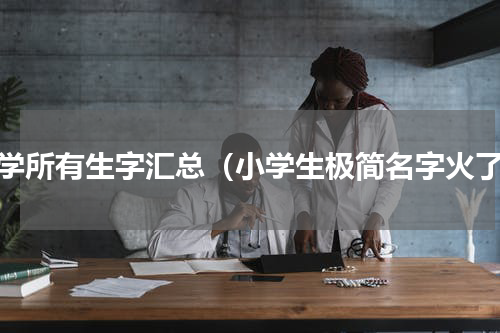 小学所有生字汇总（小学生极简名字火了）