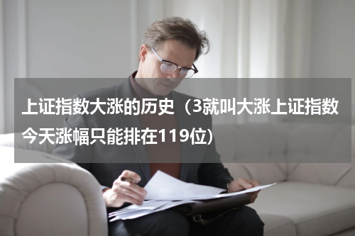 上证指数大涨的历史（3就叫大涨上证指数今天涨幅只能排在119位）